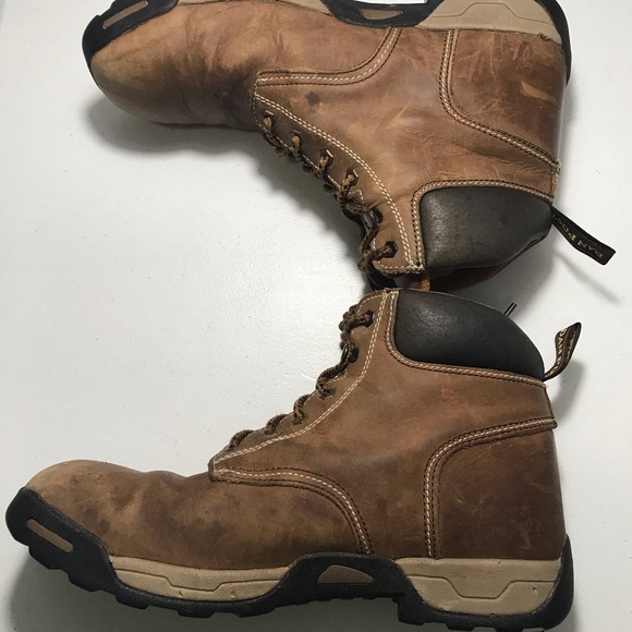 Dan Post Distressed Brown Leather Lace-Up Work Boots Size 11M main image 6